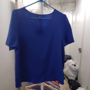 Chic Royal Blue Women's Blouse